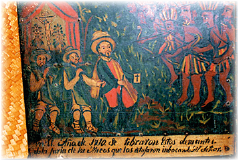 Exvoto de la comunidad del Huacri (1710), alusivo a grupos chichimecos fronterizos.